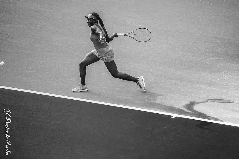 Sloane Stephens in Black and White at the 2013 US Open
